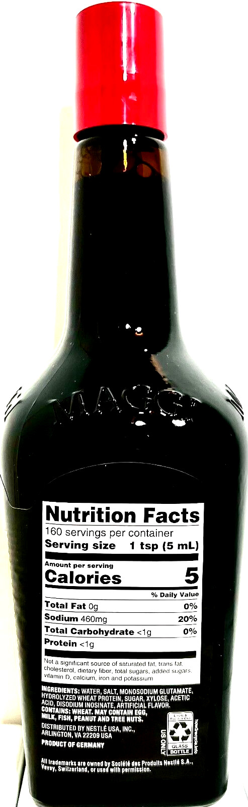 Maggi Liquid Seasoning Since 1889 Imported From Europe 27 oz ~01/2027
