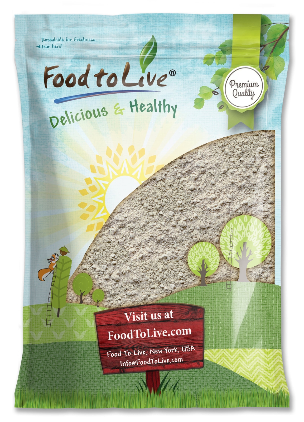 Food to Live Psyllium Husk Powder, Kosher