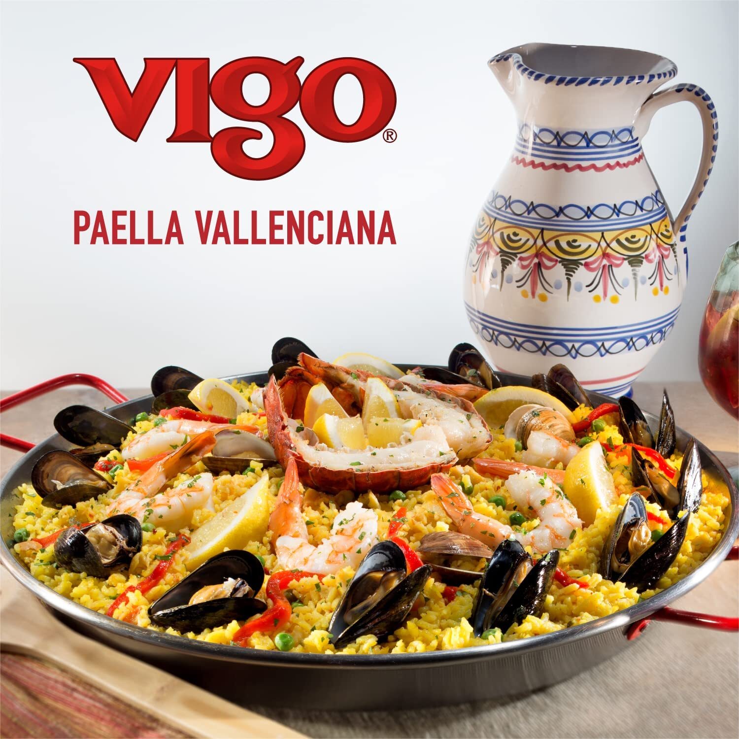 Vigo Paella Valenciana Rice Mix Pack of 6 Traditional Spanish Seafood Meal