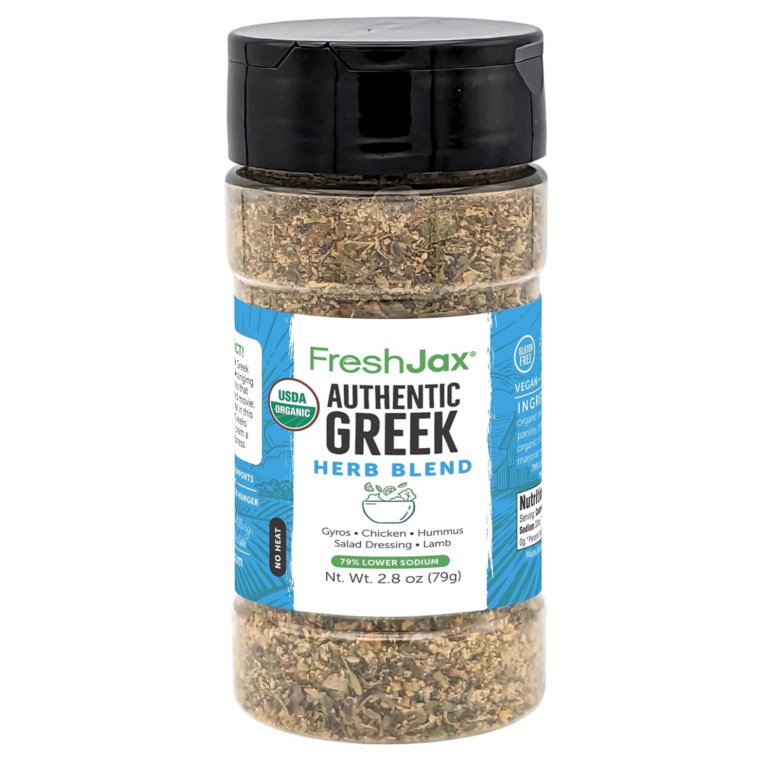 FreshJax Organic Greek Seasoning (2.8 oz) – Mediterranean Spice Blend