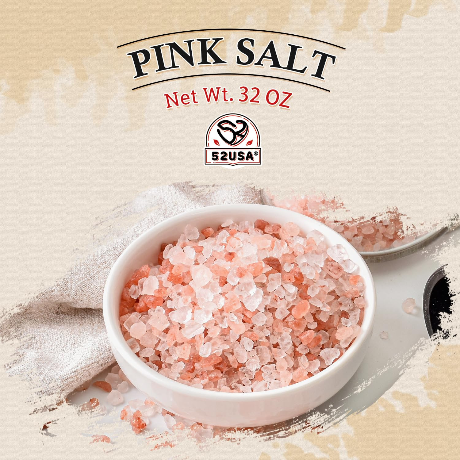 Himalayan Pink Salt Coarse, Pink Himalayan Sea Salt, Coarse Grain 2 Lb, Himalaya