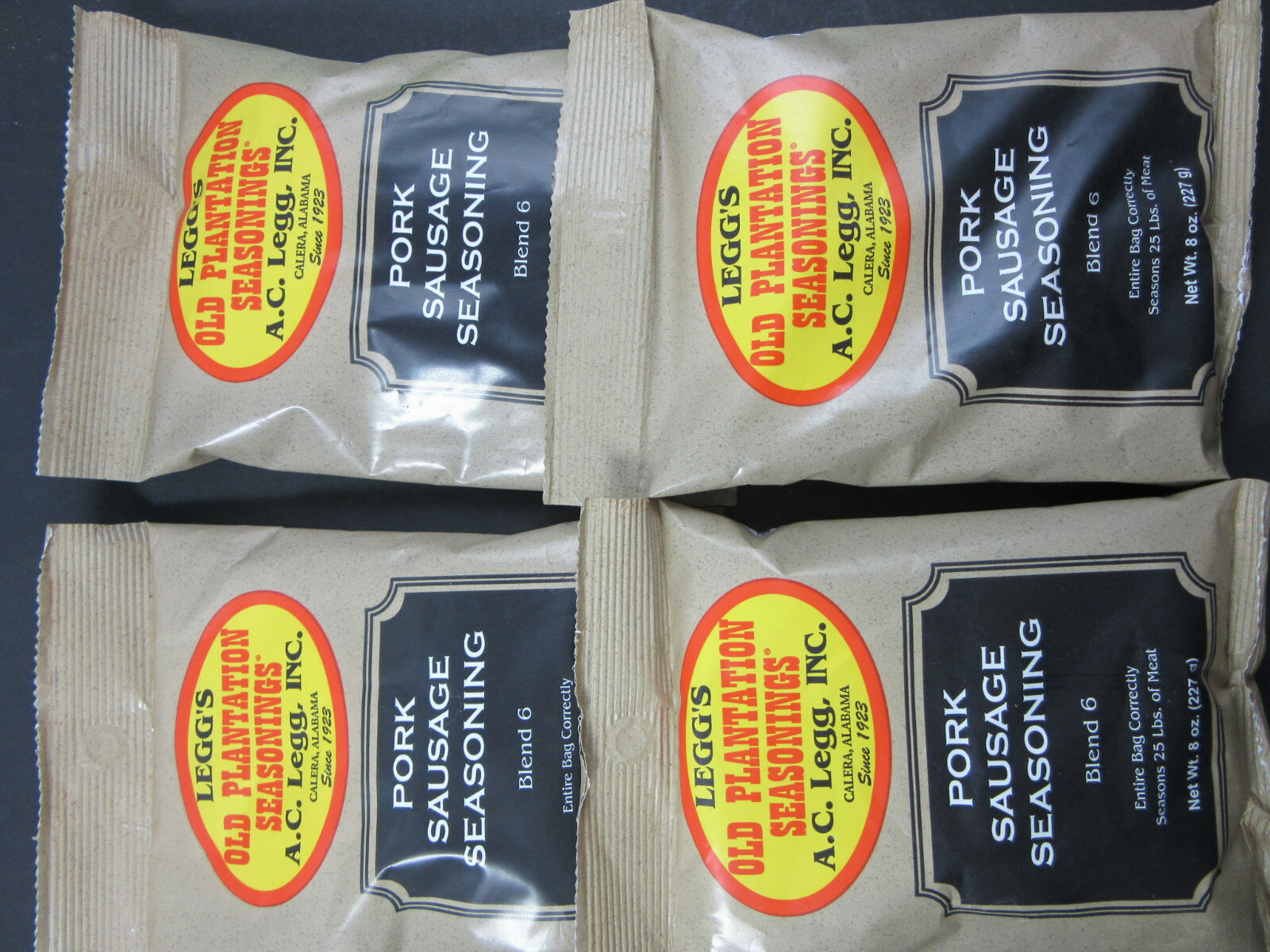 Medium Heat Old Plantation Pan Sausage Seasoning #6 for 100 Lbs Venison Pork