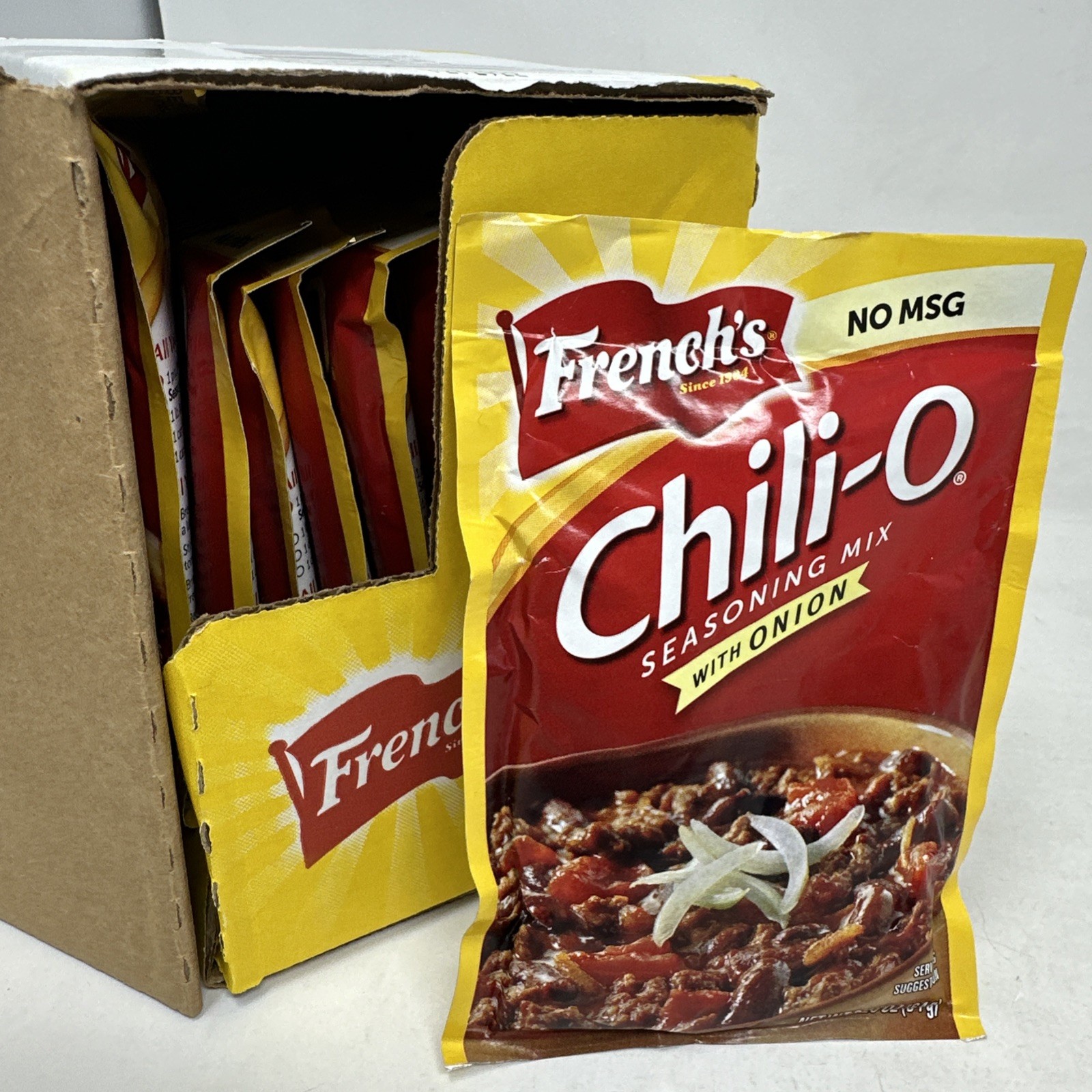 French’s Chili-O with Onion Seasoning Mix No MSG Lot x 9 BB 2020