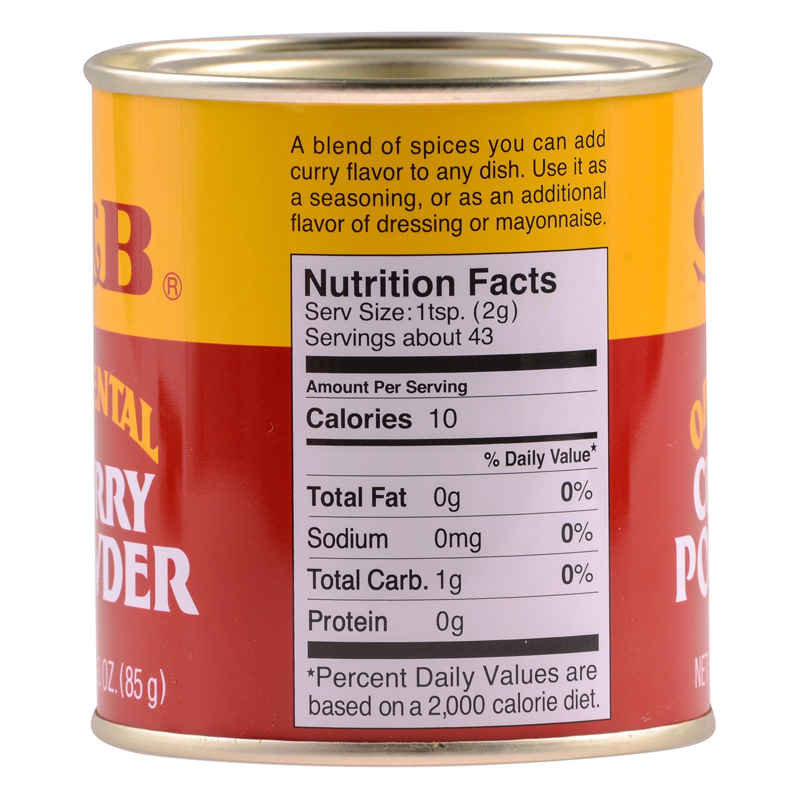 S&B Curry Powder Oriental, 3 Oz 3 Ounce (Pack of 1)