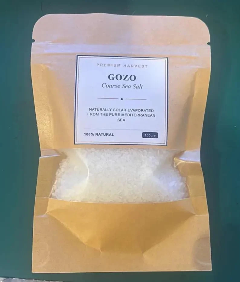 Artisan Gozo Sea Salt 100g Coarse Mediterranean Crystal Salt | Premium Open Sea