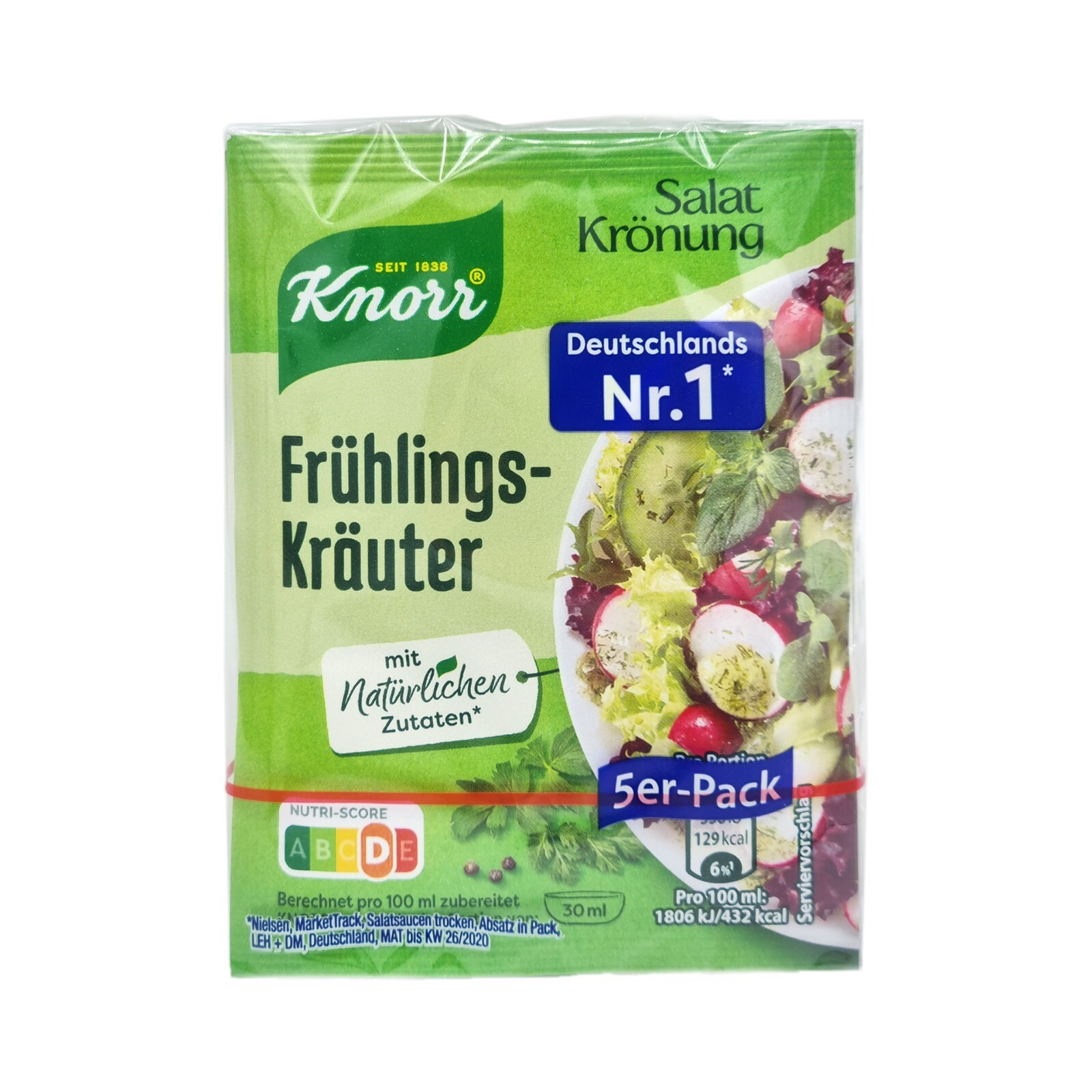 8x 5 pcs Knorr Salat Krönung Frühlingskräuter 🍴 spring herbs salad seasoning