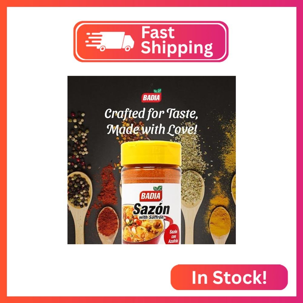 Badia Sazon with Azafran (Saffron) 7 oz – Savory, Earthy & Slightly Floral Latin