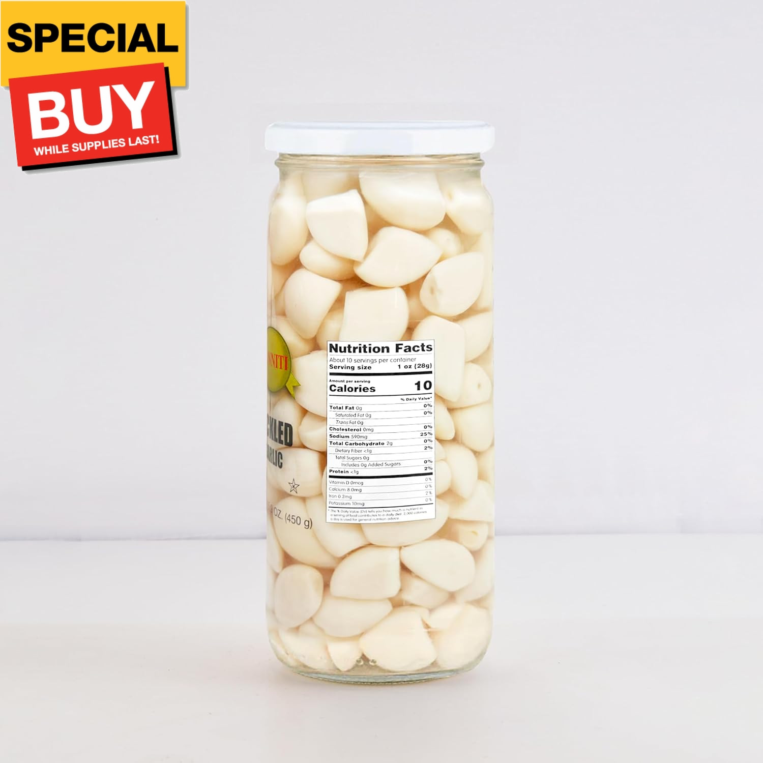 Spanish Pickled Garlic, 15.9 Ounces