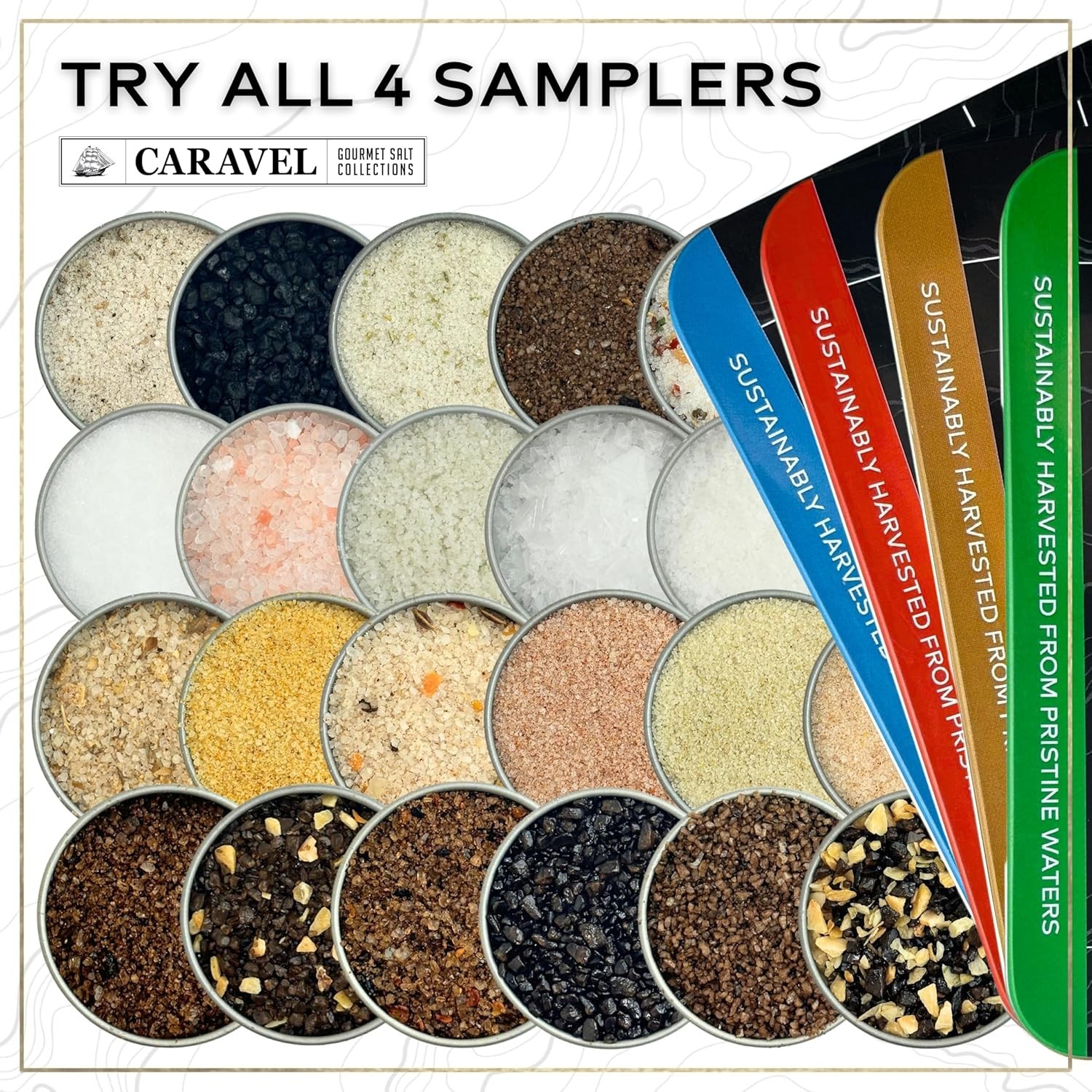 Gourmet Smoked Sea Salt Sampler Set – 6 Flavor Variety, Perfect Cooking Gift