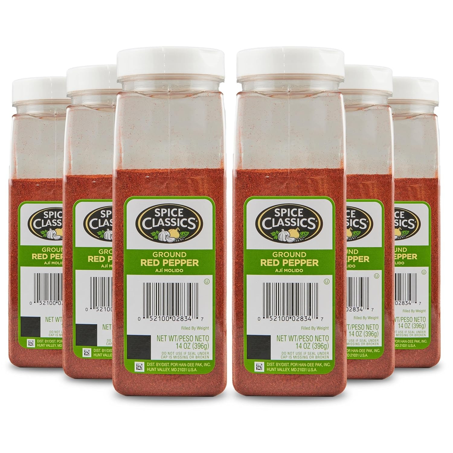 Ground Red Pepper, 14 Oz – One 14 Ounce Container of Red Pepper Seasoning, Made