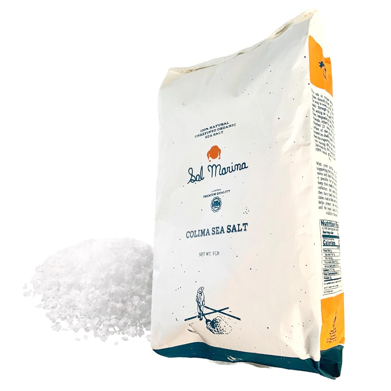 SAL MARINA | Unrefined Colima Sea Salt 9Lbs | Kosher Salt 100% Natural – Vegan G