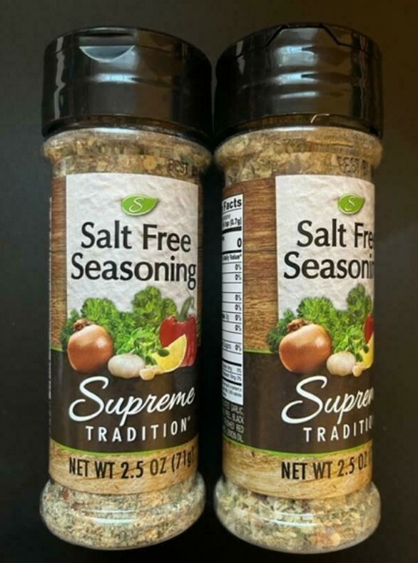 Supreme Tradition SALT-FREE Seasoning Blend {LOT OF 2 BOTTLES}