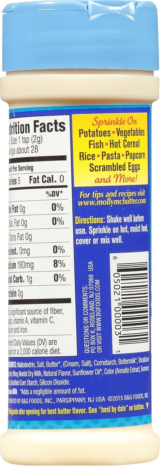 Delightful Fat-Free Butter Flavor Sprinkles – 24 Ounces, Kosher Certified