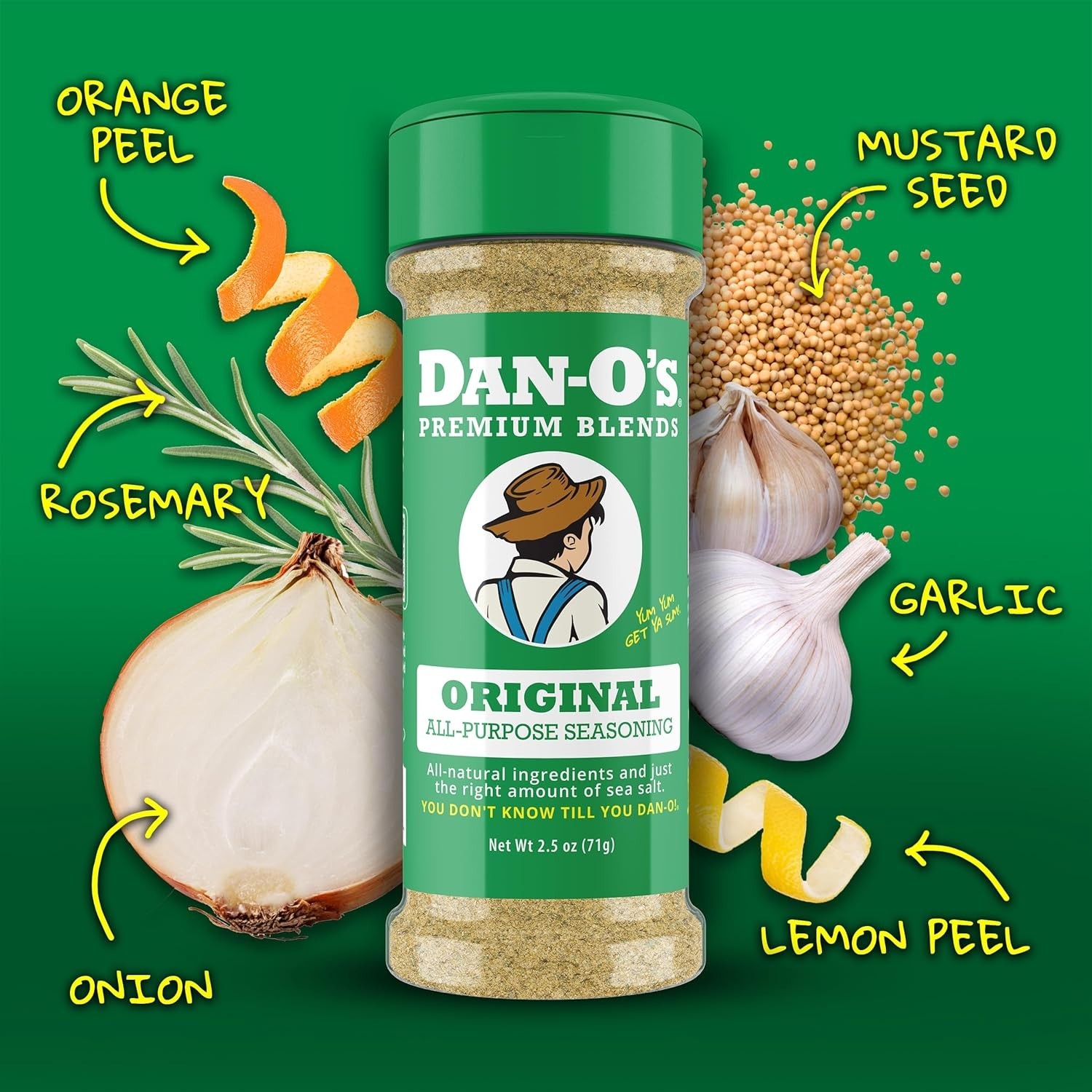 Dan-O’s Seasoning, 2.5 oz Bottle – Healthy Flavor For Every Dish