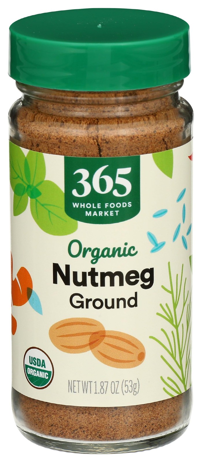 365 by Whole Foods Market, Organic Nutmeg Ground, 1.87 Ounce (Pack of 1)