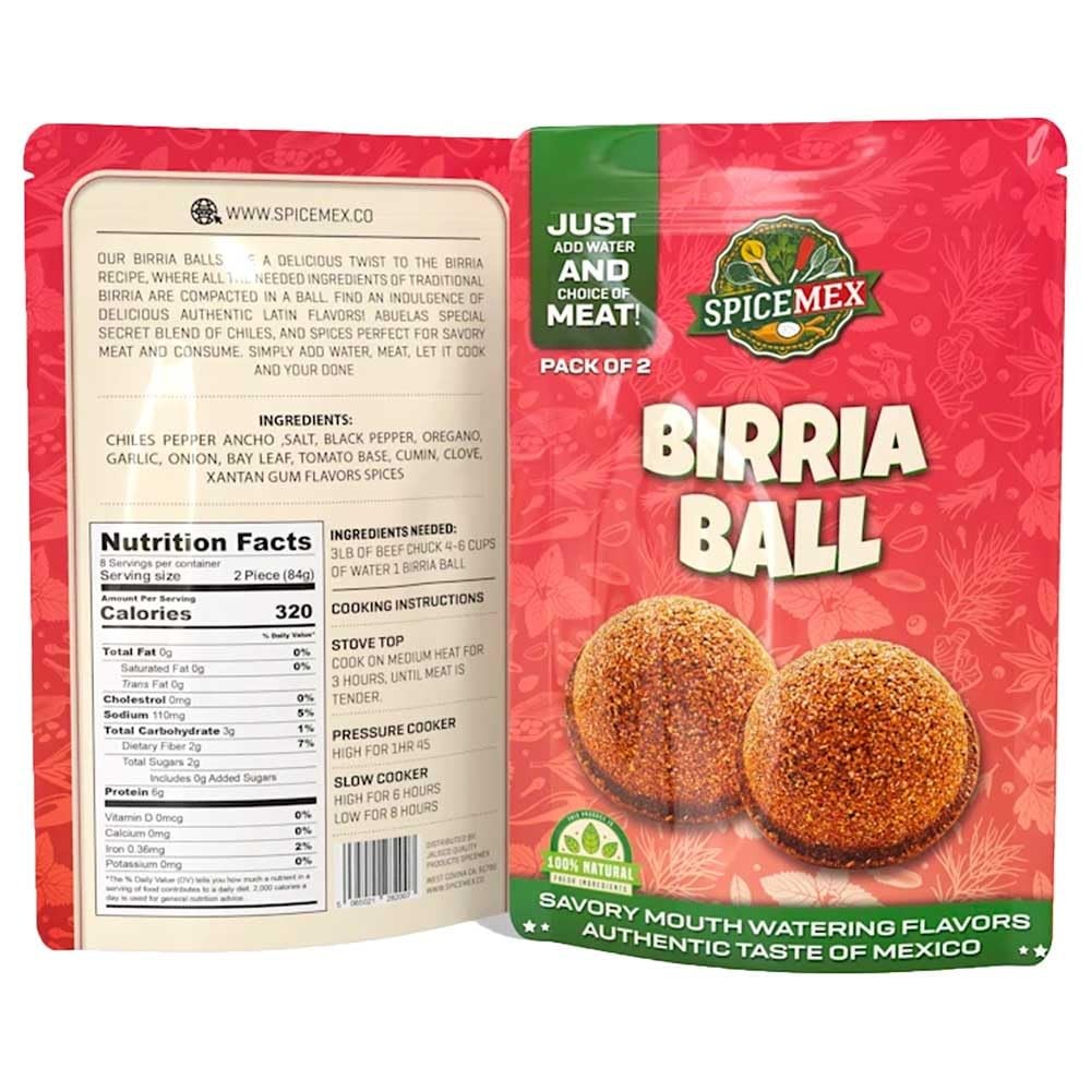 SPICEMEX Birria Ball Authentic Mexican Spice Mix, Easy to Make Just Add Water…