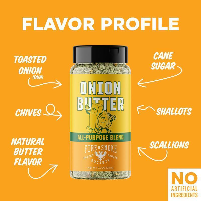 Onion Butter Seasoning Blend BBQ Rub Mixed Spices Flavor Enhancer 9.2oz New