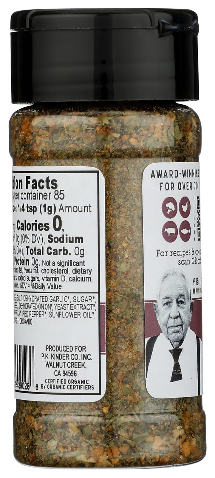 Kinders Organic Roasted Veggie Seasoning, 3 OZ