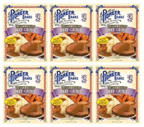 Pioneer Brand Roasted Beef Gravy Mix 6 Pack