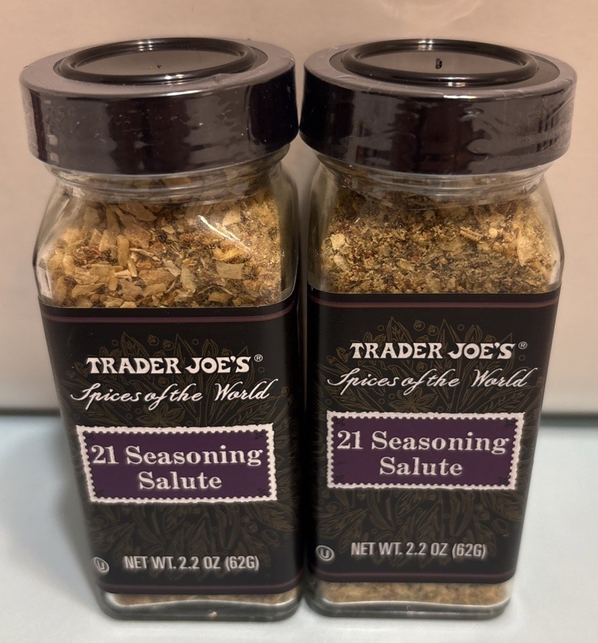 2 Pack Trader Joe’s 21 Seasoning Salute 2.2oz Each – Brand New Popular !