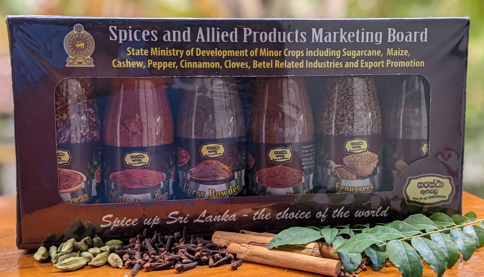 Assorted Sri Lankan 6 Pack Spice Set 100% Organic High Quality