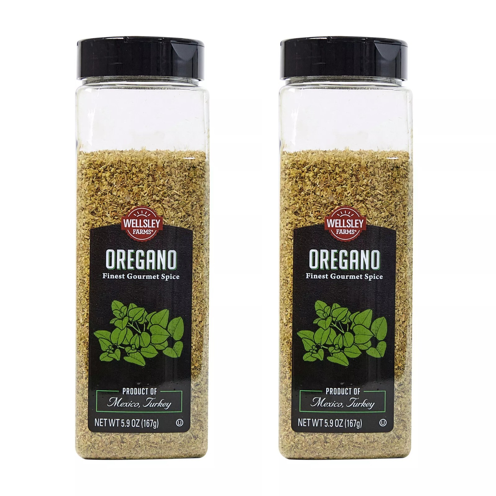 Pack Of 2, Wellsley Farms Oregano, 5.9 oz. (Not For California) FREE SHIPPING
