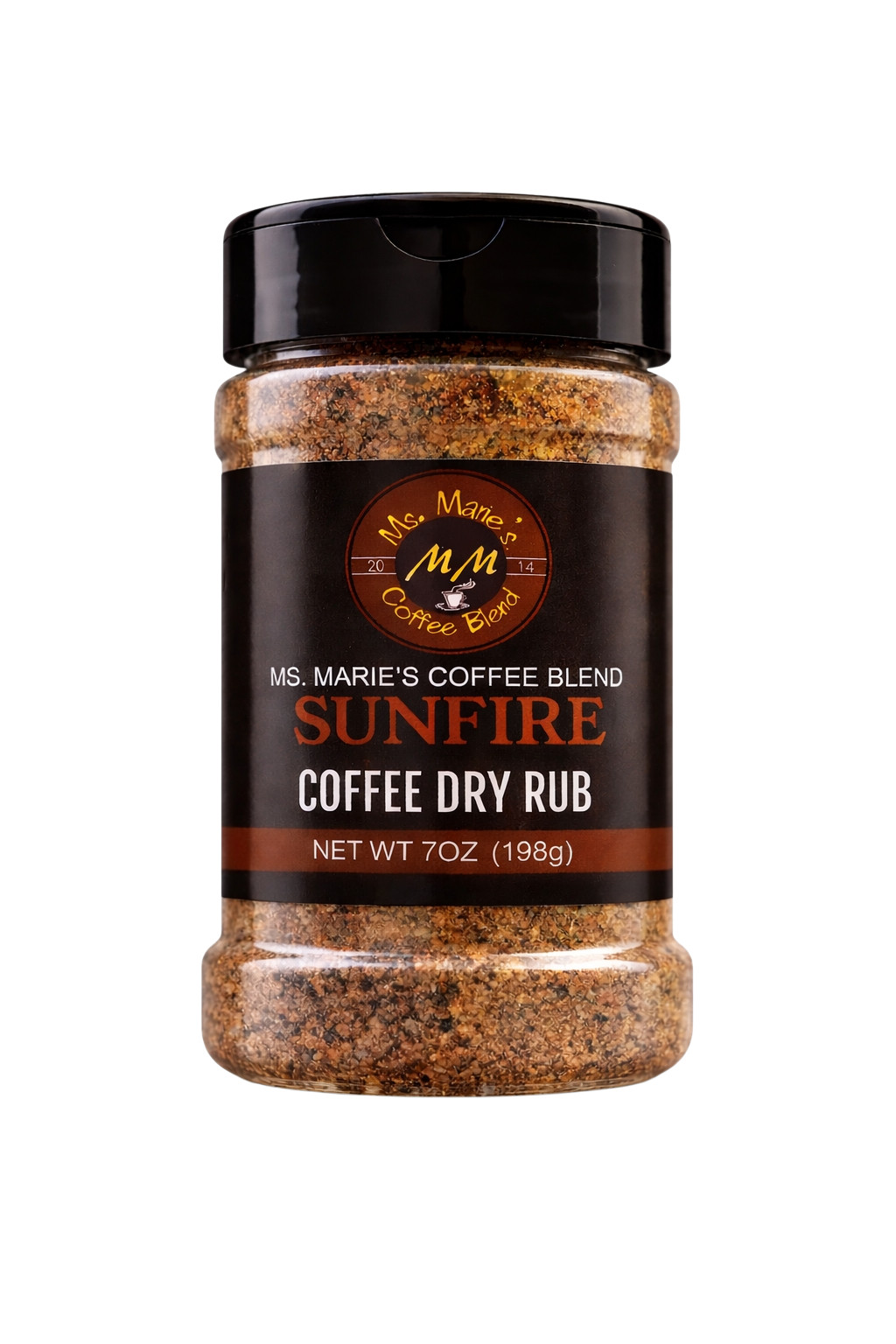 Ms. Marie’s Coffee Blend SUNFIRE Coffee Dry Rub Tropical and Smokey 7oz