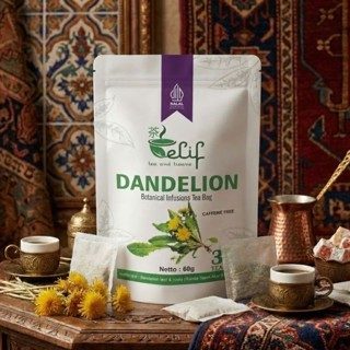 Dandelion Tea 30 Tea Bags Botanical Blend For Home Brewing Daily Ritual