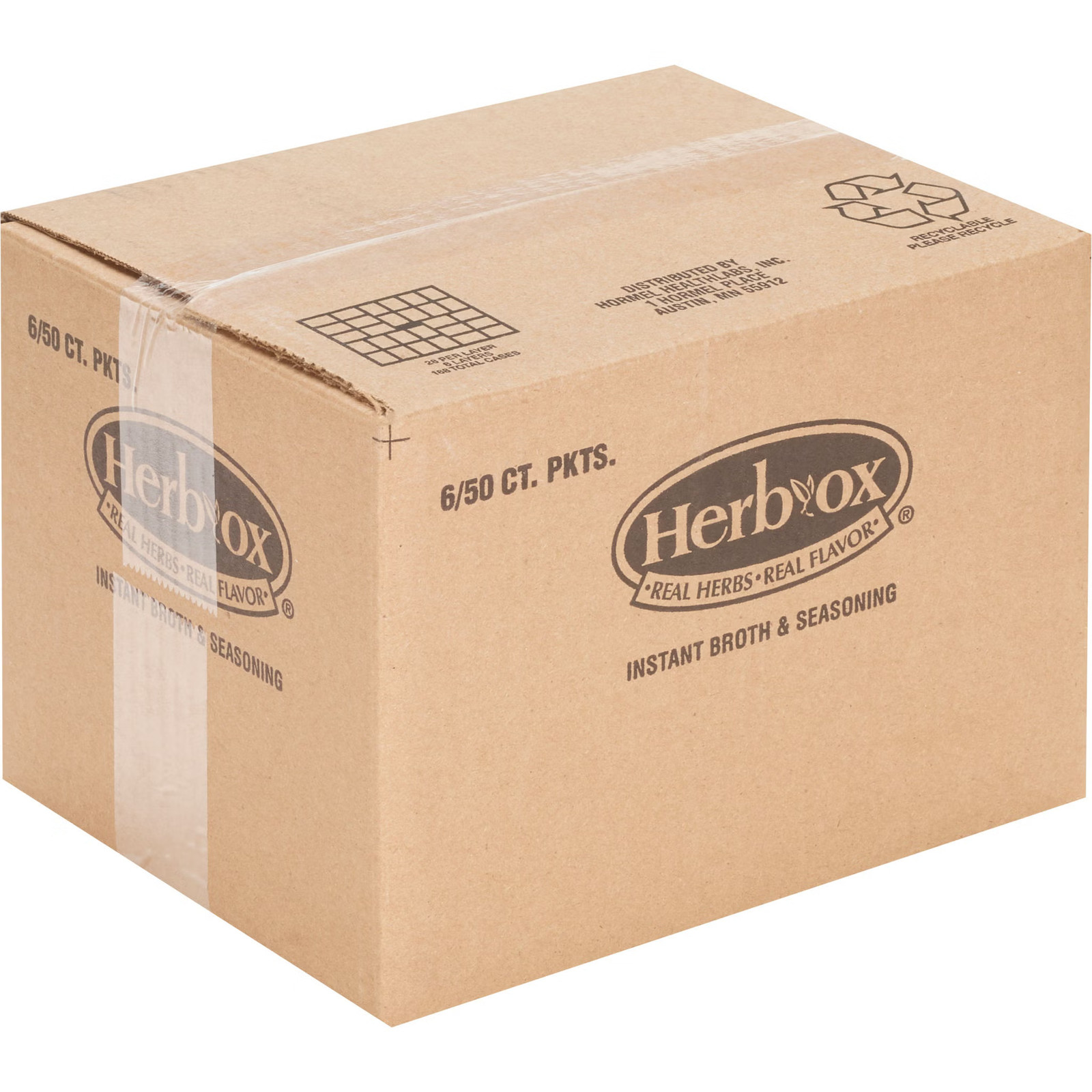 Herb-Ox Instant Broth Chicken Flavor 7.5 oz. Packet 300 Ct