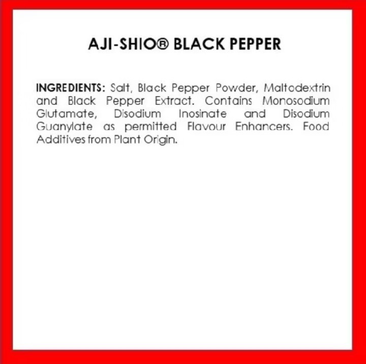 20 Packs x 80g AJI-SHIO Flavoured Black Pepper Refill Premium Seasoning Halal