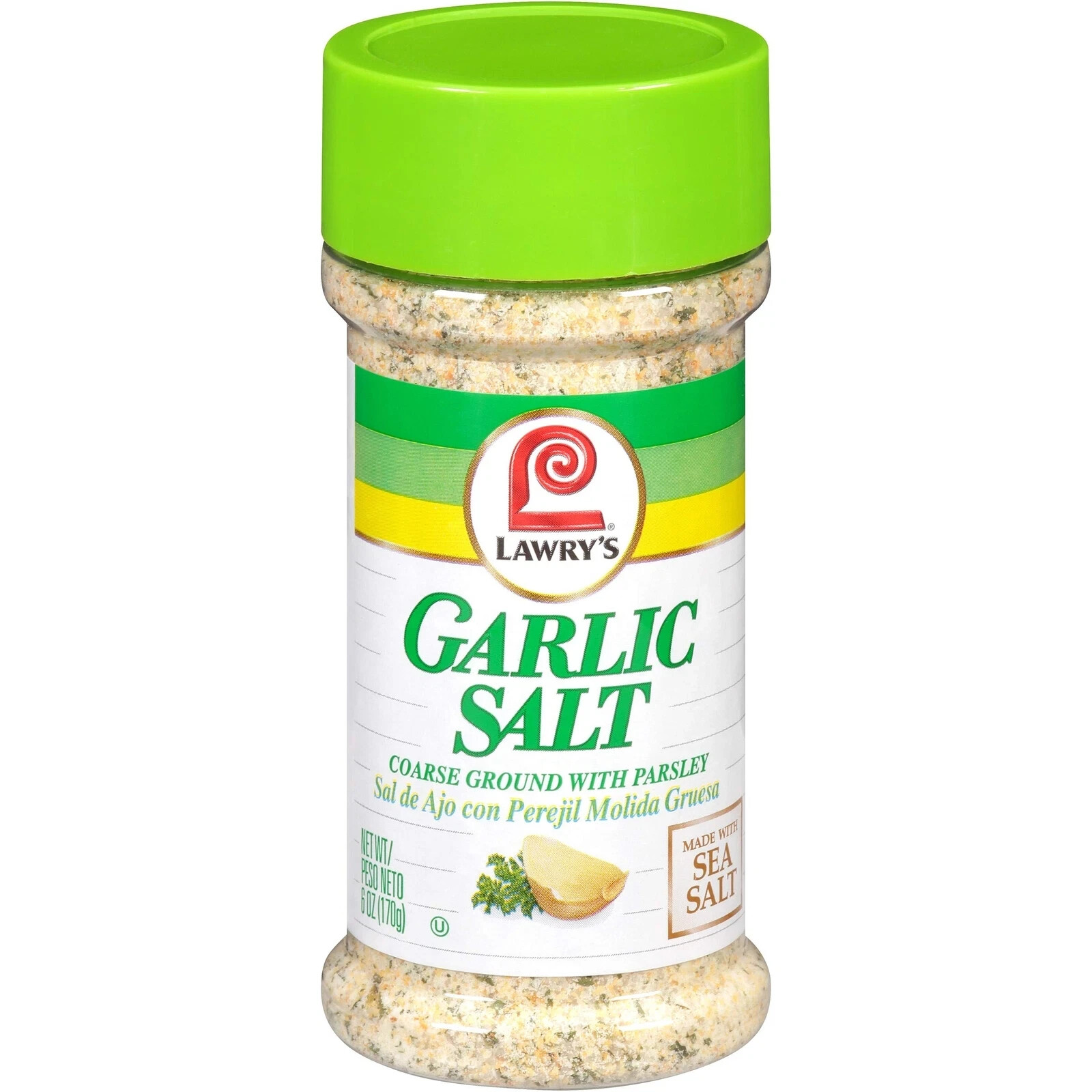 Lawry’s Coarse Ground With Parsley Garlic Salt, 6 oz 6 Ounce (Pack of 1)