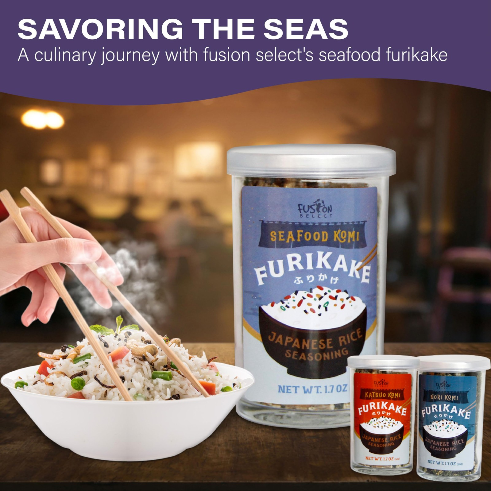 Fusion Select Furikake Rice Seasoning – Katsuo Komi Pack of 1
