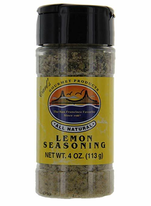 Carl’s Gourmet All Natural Lemon Seasoning and Meat Rub – 4 oz (2-pack)