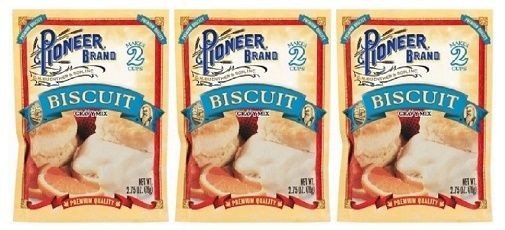 Pioneer Brand Biscuit Gravy Mix 3 Packet Pack