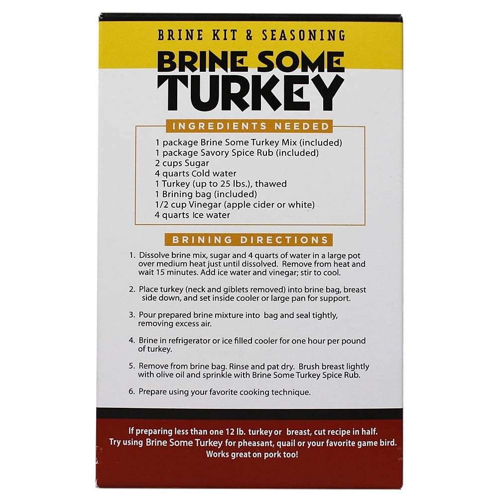 Brine Some Turkey – All-Natural Brine Kit and Seasoning