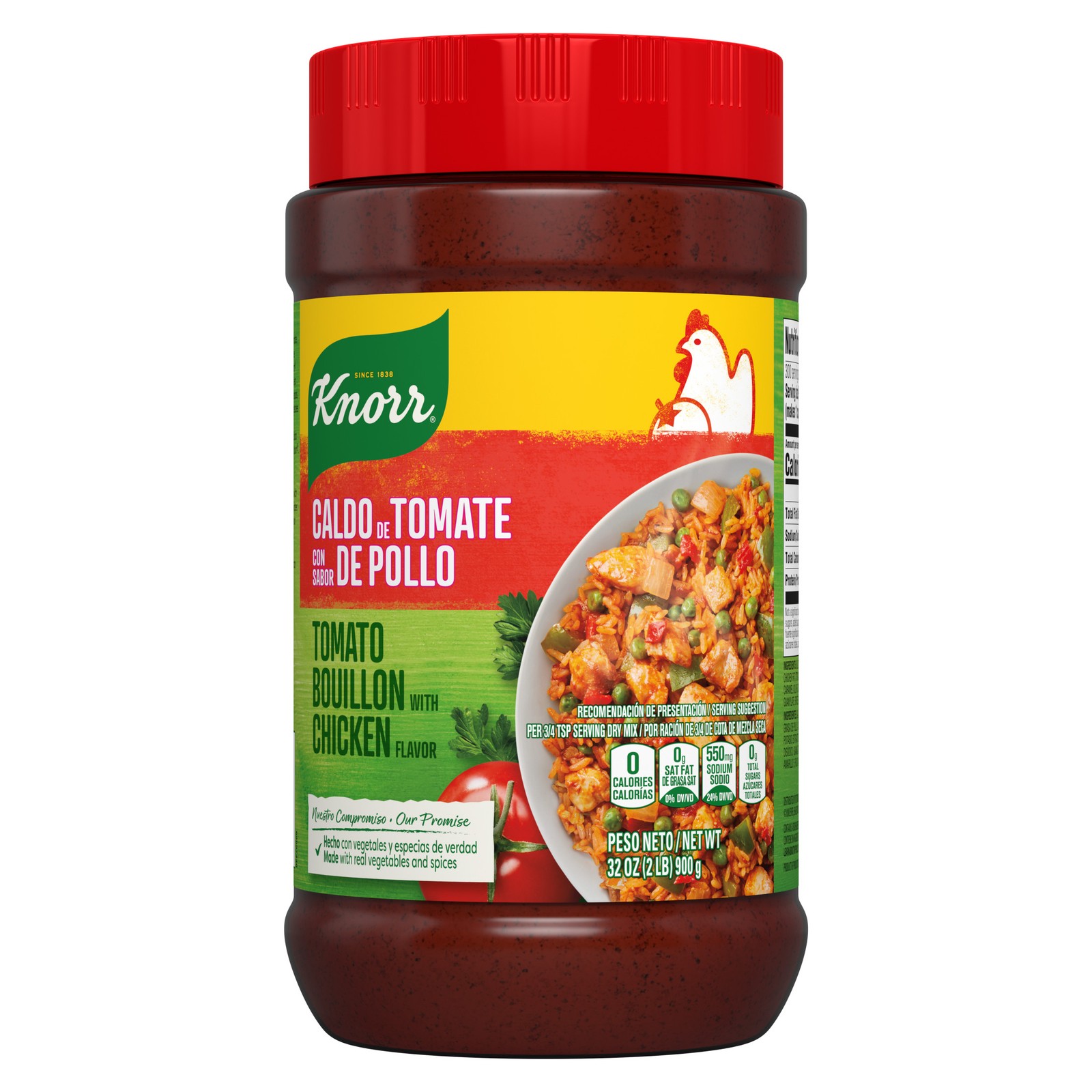 32 oz Tomato Chicken Bouillon Powder Jar