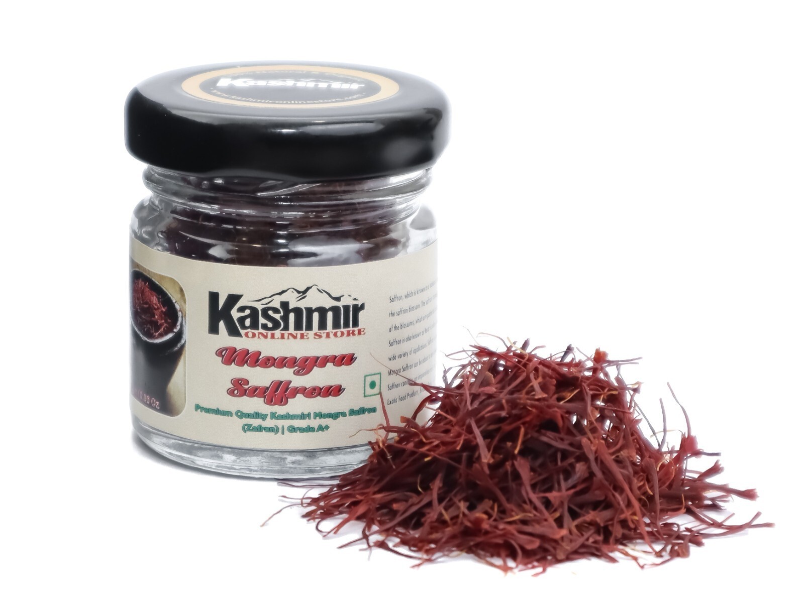A+ Grade 3gm Kashmiri Saffron – Premium Pure Red Kesar Threads Spice Box Saffron