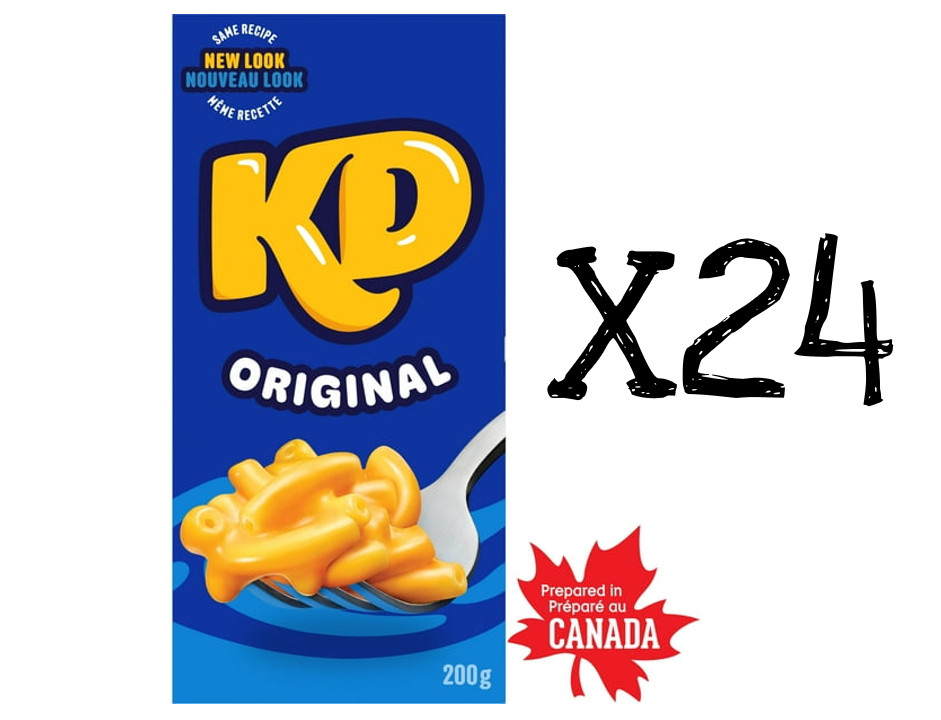 24 – 200g Boxes KD Original KRAFT DINNER Canadian Made FRESH