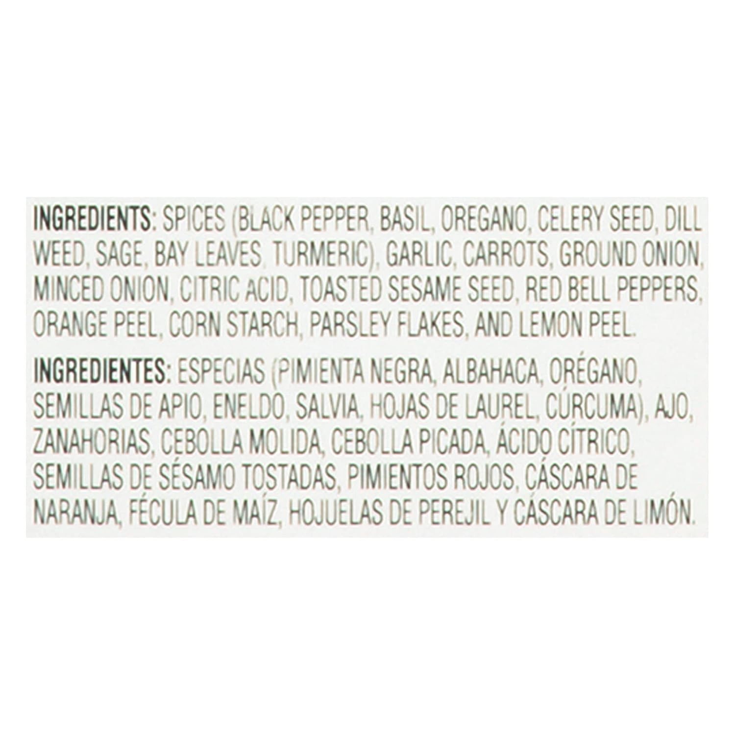 Versatile Salt-Free 17 Seasoning – Enhance Seafood, Poultry and Beef – 20 oz