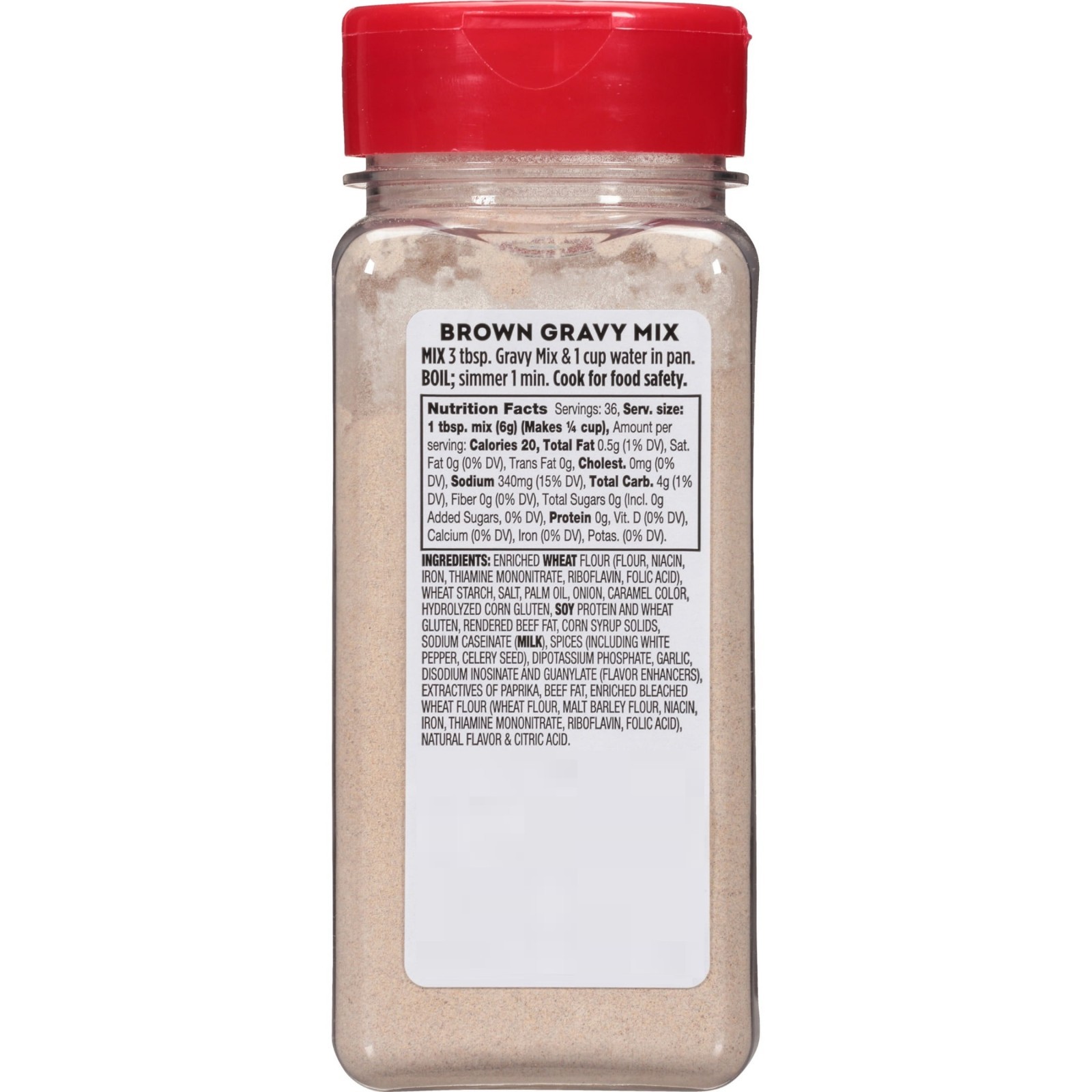 McCormick Brown Gravy Mix, No Artificial Flavors, 7.62 oz