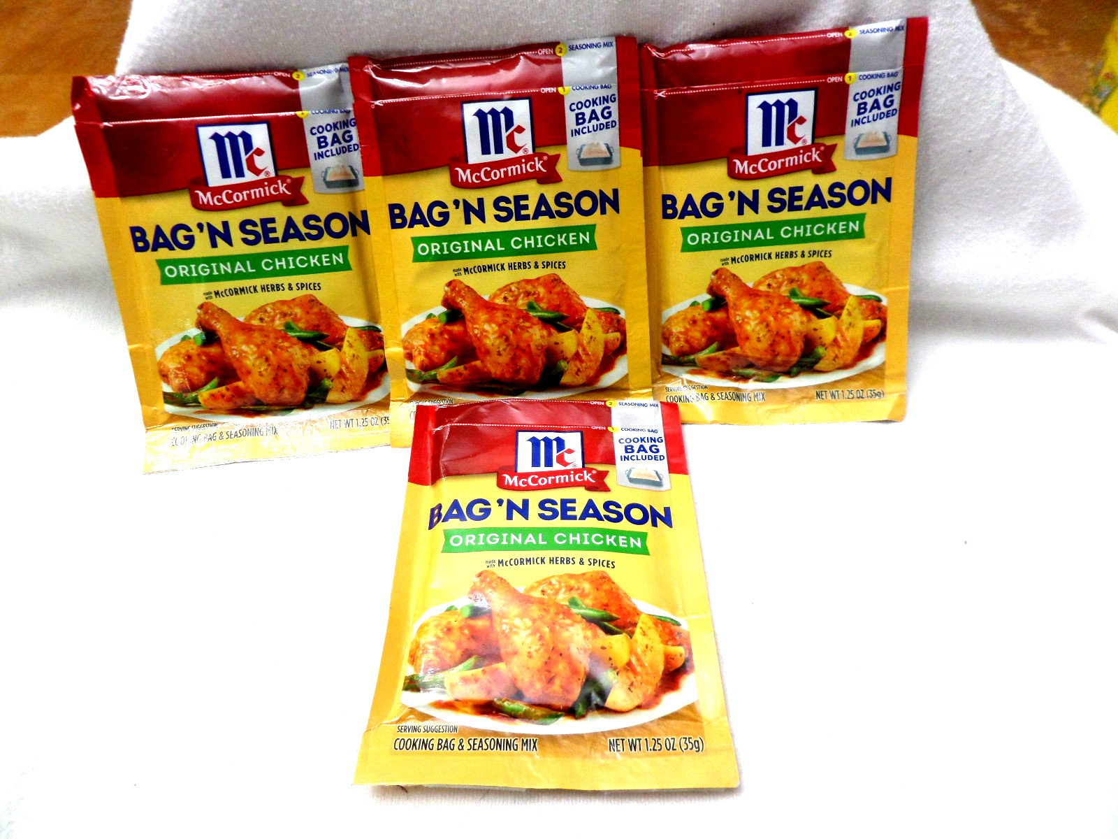 McCormick Bag n Season Original Chicken Cooking Mix Pack of 4 1.25 Ounce