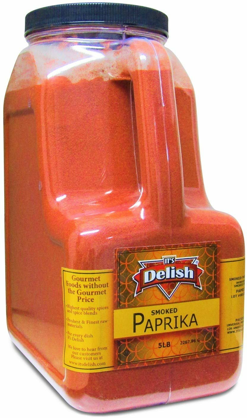 Gourmet Smoked Paprika Powder by Its Delish – 5 LB Gallon Size Jug Restaurant…