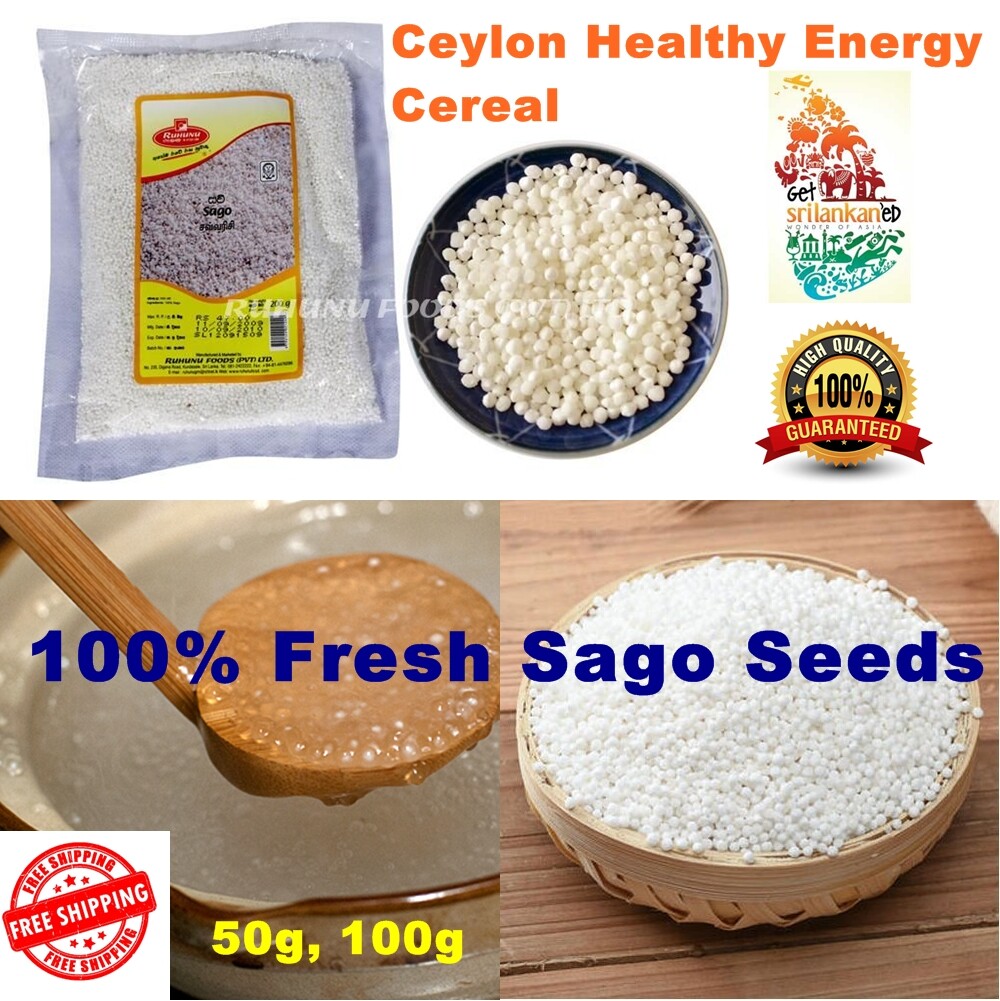 100% Fresh Sago Seeds Sagudana Sabudana Ceylon Healthy Energy Drink Best Cereal
