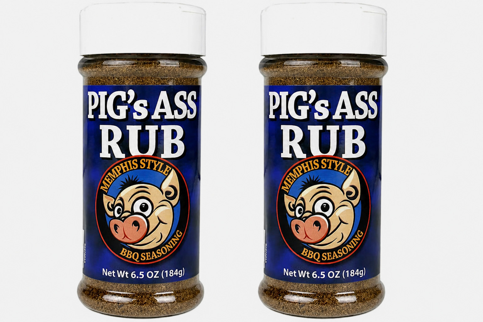 Pigs Ass Memphis Style Barbecue Seasoning Rub 6.5 Oz Pack of 2