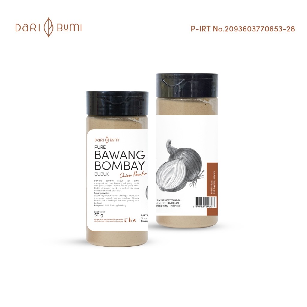 Onion Powder 50g Pure Spice Seasoning, Fine Grind for Everyday Cooking