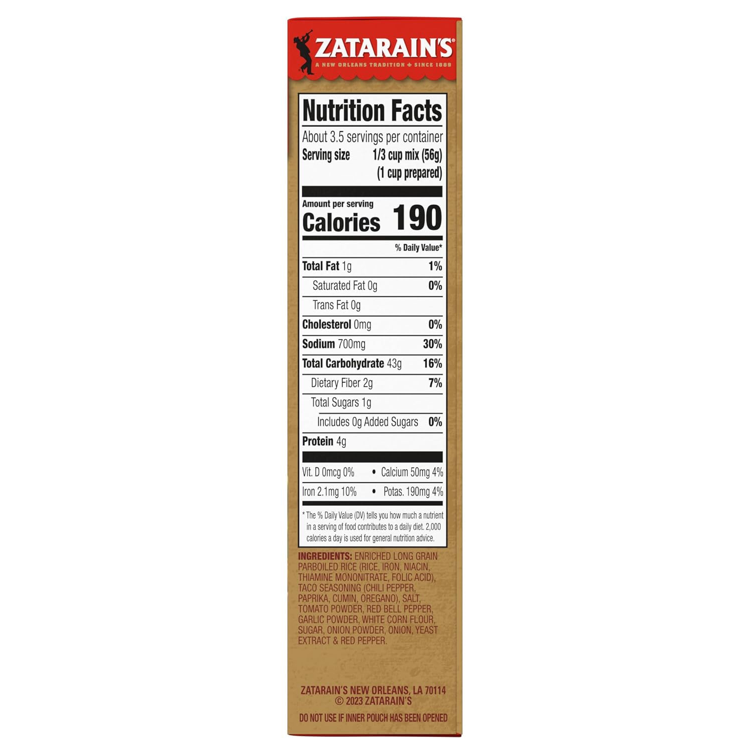 Zatarain’S Taco Rice, 6.9 Oz (Pack of 8)