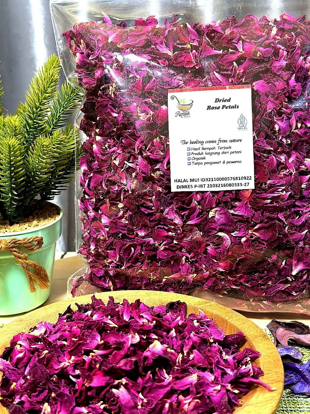 Dried Rose Petals 10g Floral Tea Ingredient for Aroma Ritual, artisan quality