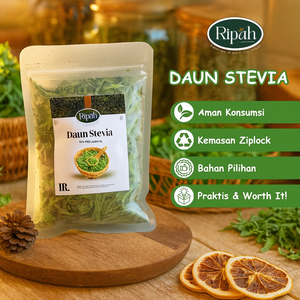 Dried stevia leaves 20g herbal sweetener for tea baking mindful ritual flavor