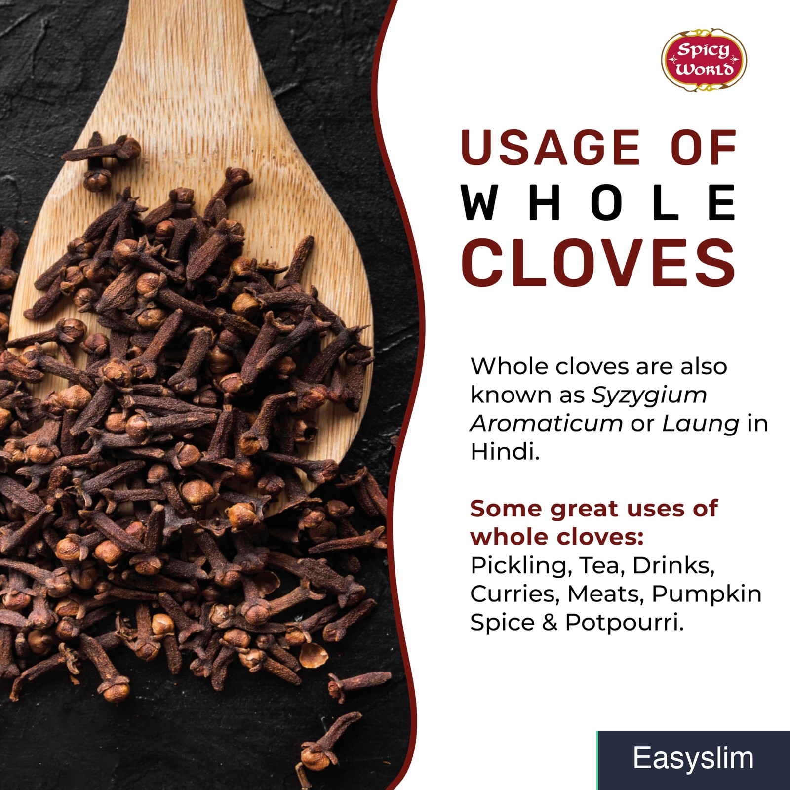 Whole Cloves 14 Ounce Bulk Bag Non-GMO Pure Aromatic Spice for Cooking