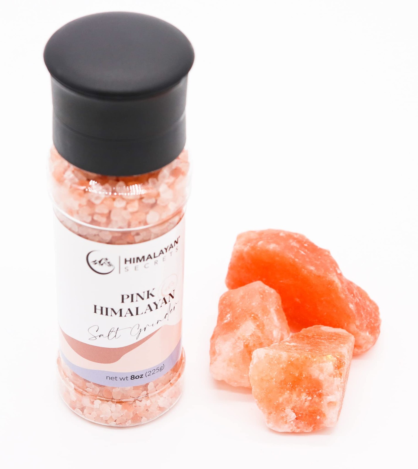 Himalayan Secrets Pink Salt Coarse Grinder – 8 Ounce (Pack of 1),